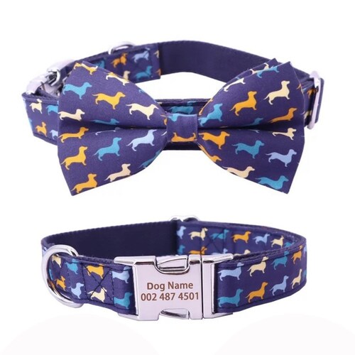 Personalized Dog Collar Boy XS Puppy Collar and Leash Dog Etsy