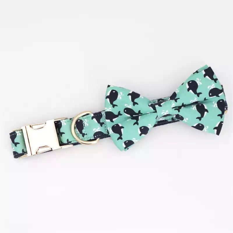 Personalized Dog Collar Boy Boy Dog Collar Bowtie Cute Dog Etsy Canada