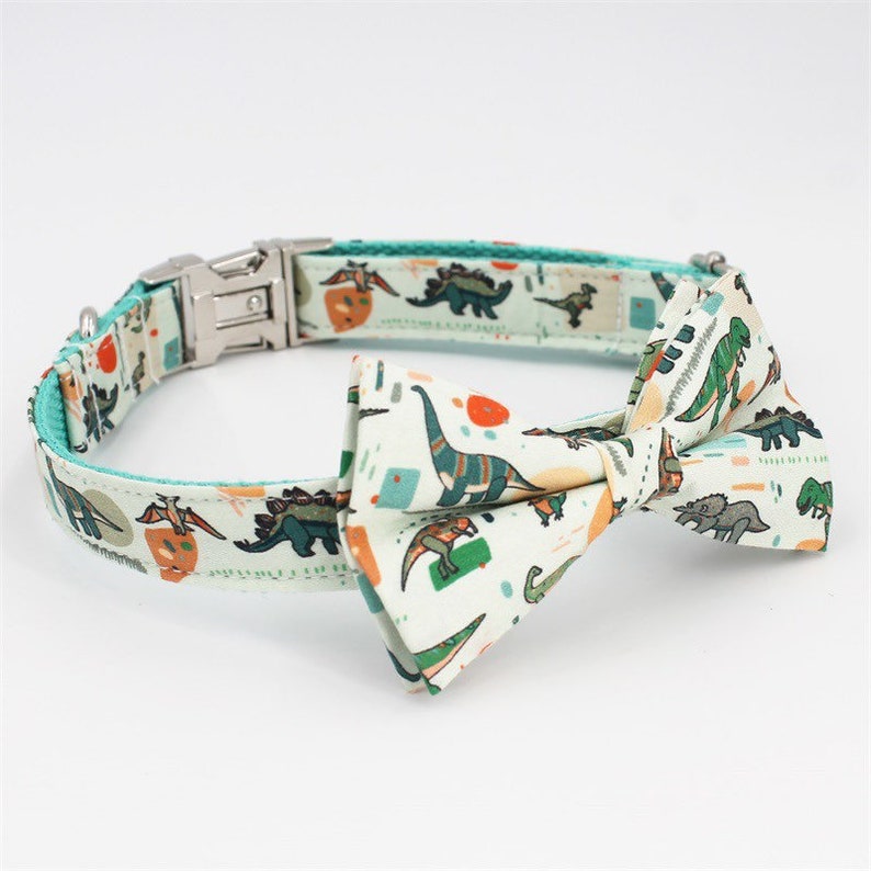 Personalized Dog Collar Boy Dog Collar Bow Xs Dog Collar Etsy