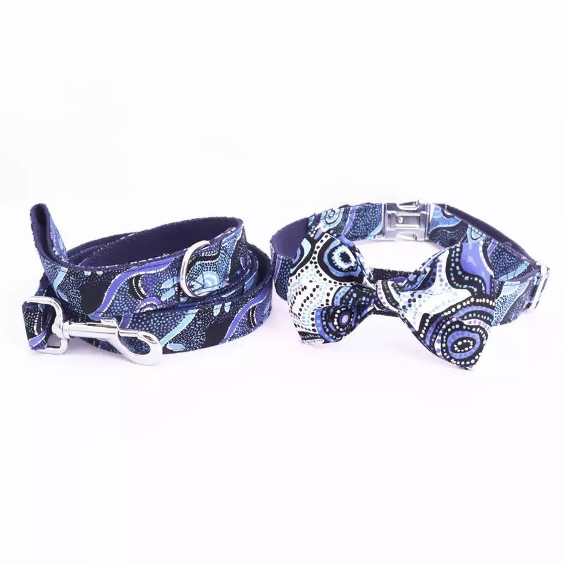 Personalized Dog Collar tag customized dog Bowtie adjustable Etsy