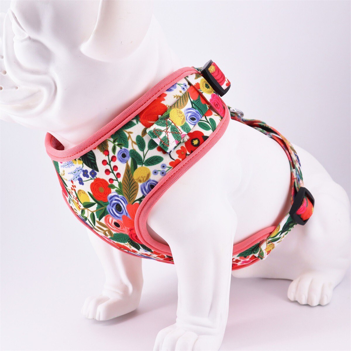 Floral Dog Harness Girl dog Harness Set. No Pull Dog Harness Etsy
