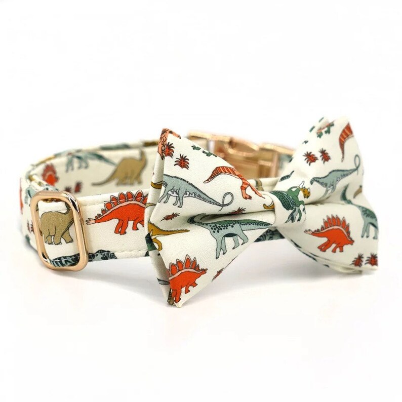 Personalized Dog Harness Set Dinosaur Dog Collar & Leash No Etsy