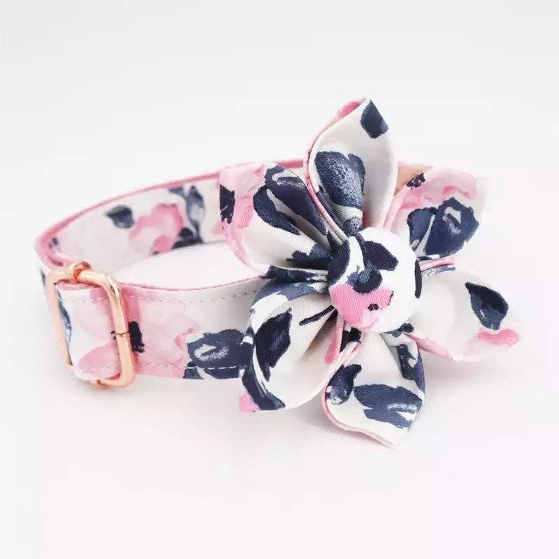 Personalized dog collar cute dog collar bow Large dog Etsy