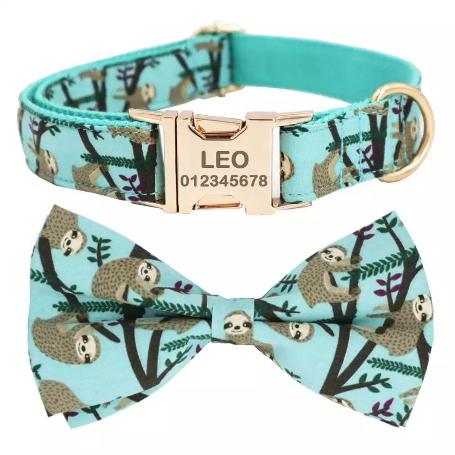Personalized Dog Collar Bowtie and Leash XS Dog Collar for Etsy