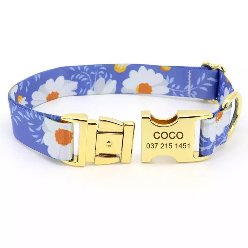 Personalize Dog Collar Engraved XS Dog Collar With Name Girl Etsy Ireland