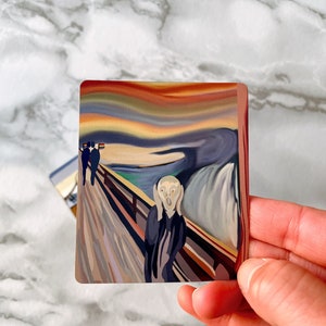 MAGNET Gay Scream Magnet, LGBTQ, Lesbian, Pride, Queer, Art, Artwork, Rainbow, Art History, Refrigerator, Edvard Munch