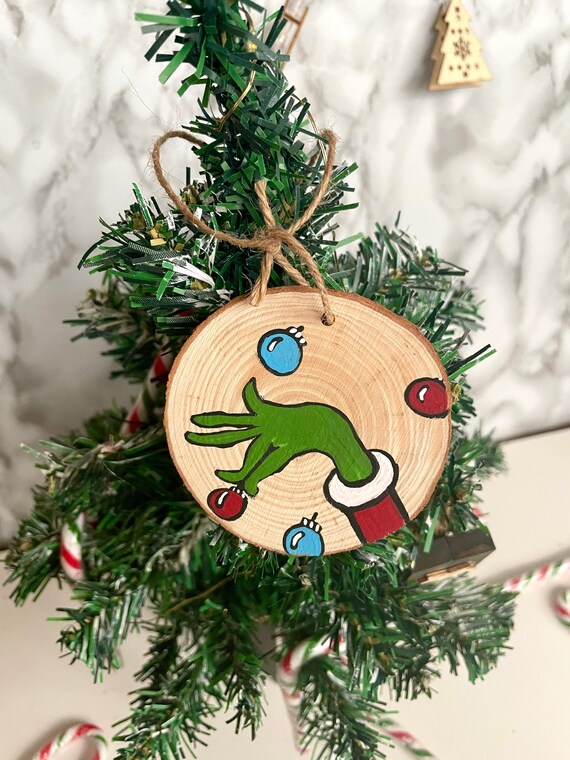 Painted Grinch Ornament