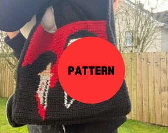 Slasher Crochet Tapestry Pattern (Tote Bag)