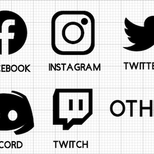 Custom Social Handle Vinyl Decals
