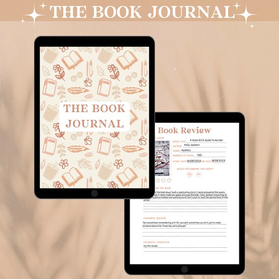 Book Review Journal| Reading Journal| A Journal For Book Reviews| Bookish  Gifts