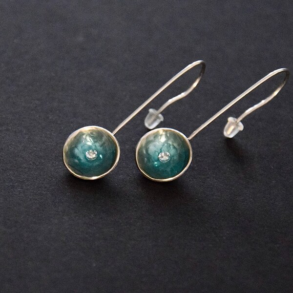 Sparkling Blue Water earrings