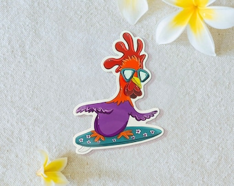 SURFING CHICKEN sticker