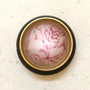 Vintage Flower Print Wall Resin Art Rose image 1