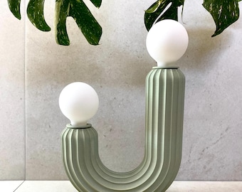Pastel Green &quot;SAGUARO LAMP” Modern Boho
