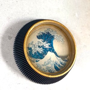 Vintage Japan Print Wall Resin Art The Great Wave off Kanagawa image 2