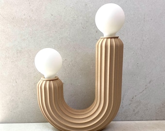Wood &quot;SAGUARO LAMP” Modern Boho
