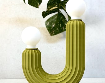 Mustard Green &quot;SAGUARO LAMP” Modern Boho