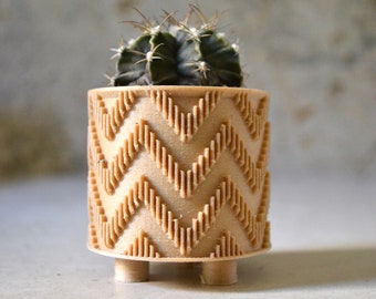 Wood Boho Planter "ZIGGY"