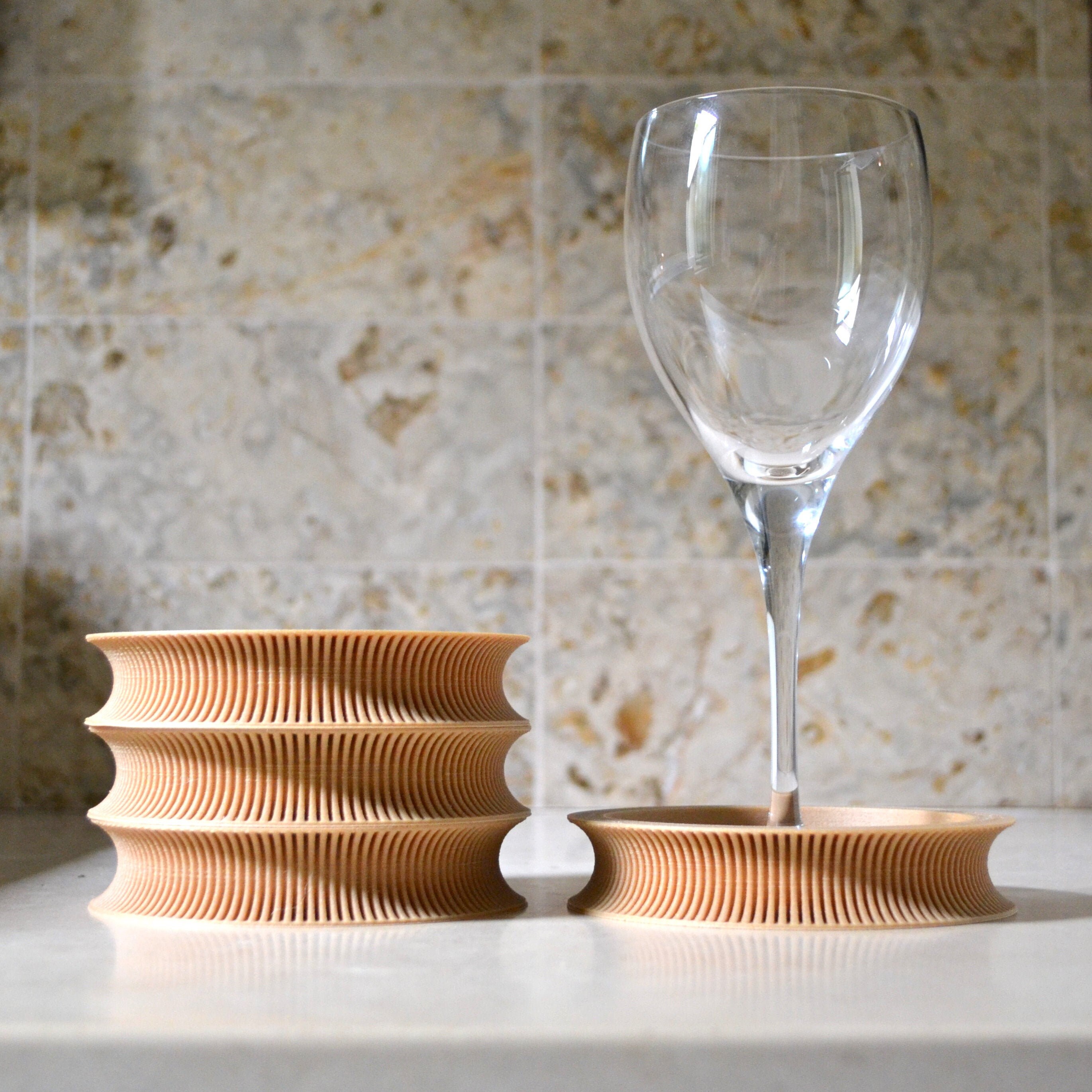 Stackable Coasters Stacking