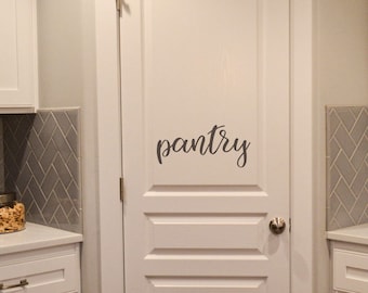 Pantry Door Decal: Kitchen Wall Art