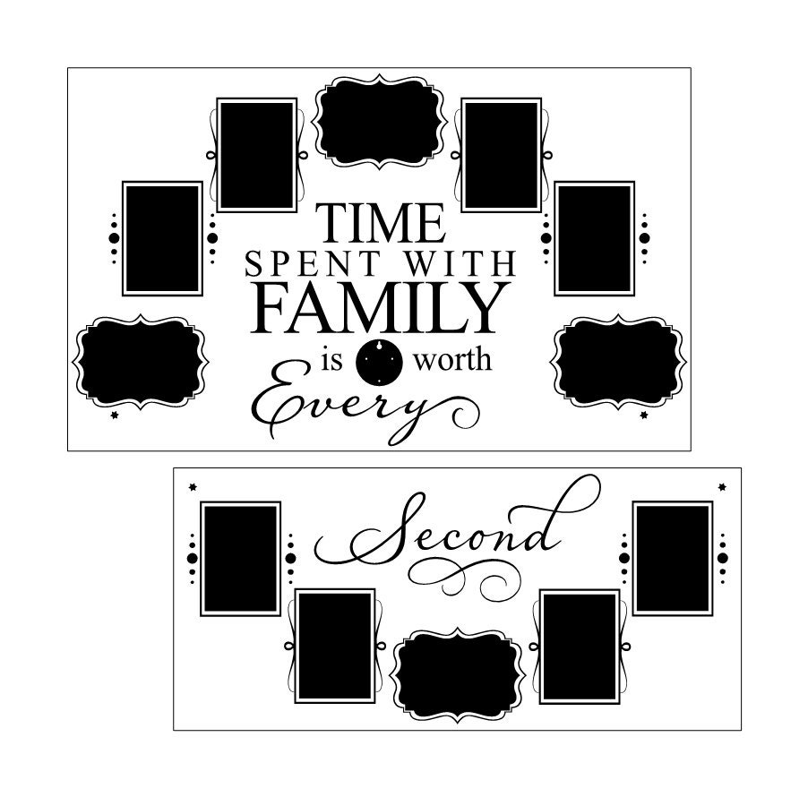 Time Spent With Family Extra Large Wall Clock Working Wall Etsy