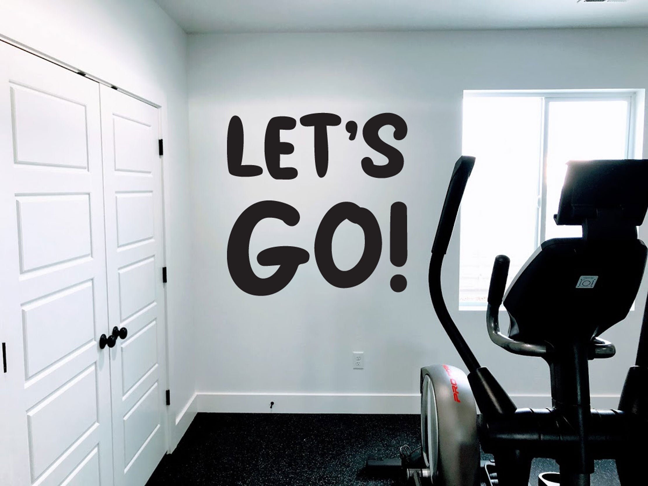 Let's Go Gym Wall Decal Decal For The Gym Workout Etsy