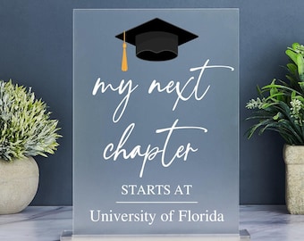 My Next Chapter Starts at Sign, Graduation Next Chapter Begins at Sign, Personalized Graduation Party Decoration, Graduation Ceremony 2025