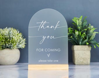 Thank You for Coming Sign, Wedding Favor Sign, Please Take a Favor Sign, Please Take One Favor Sign, Minimalist Wedding, Baby Shower Decor