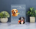 Dog Signature Cocktails Sign, Pet Signature Drink Bar Menu, Acrylic Wedding Bar Menu, Pet Wedding Bar Sign, Dog Signature Drinks Sign