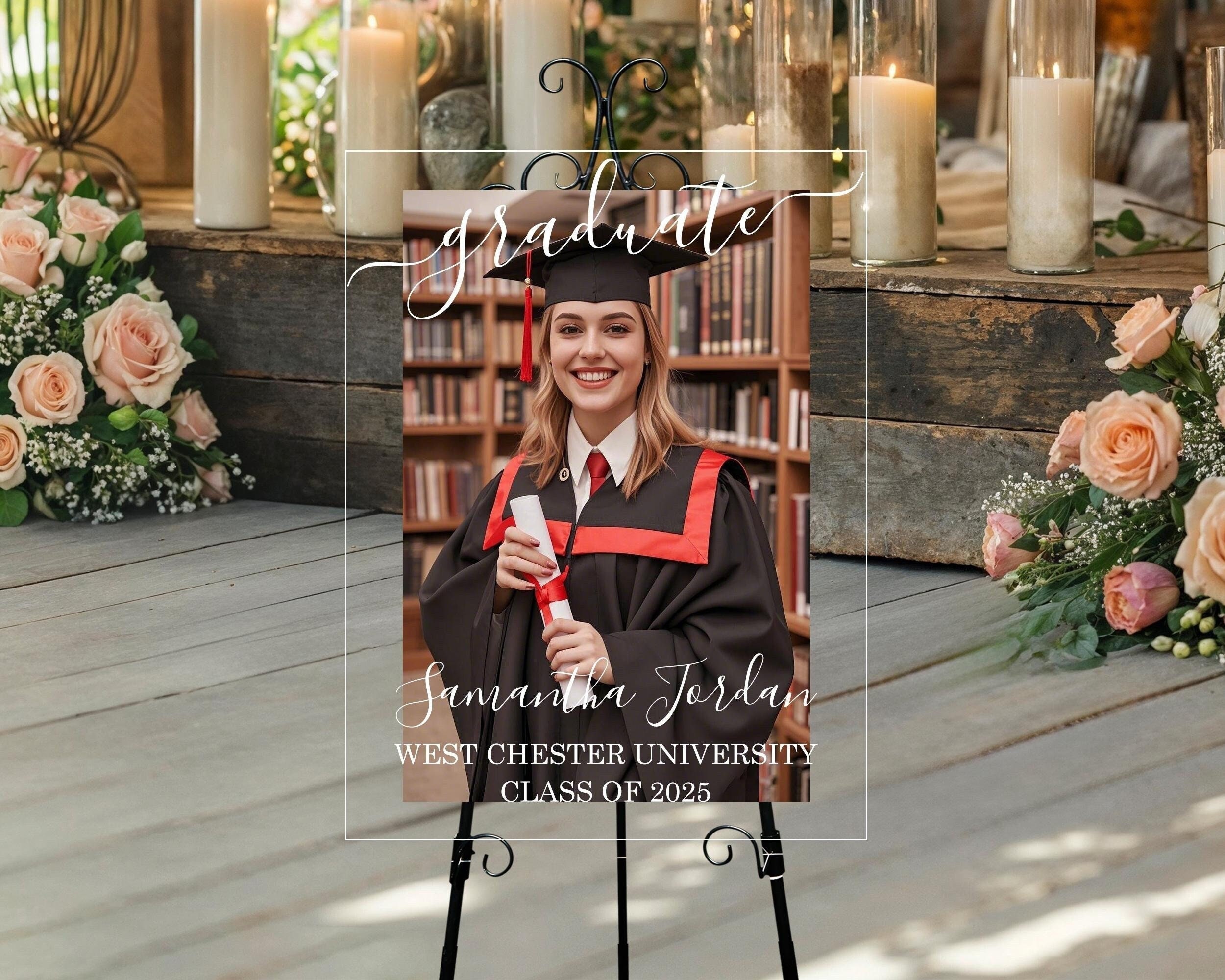 Grad Welcome Sign Graduation Party Welcome Sign, Grad Welcome Sign, Grad Party Decor ...