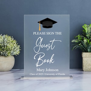 Graduation Guestbook Sign, Graduation Guest Book Sign, Sign the Guestbook Table Sign, Graduation Party Sign 2025, Please Sign Our Guestbook