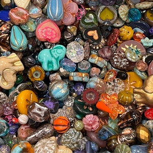 New batch, Czech glass beads, grab bag, 60 grams, mixed beads, mix of premium beads image 9