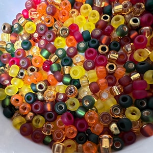 Seed beads mix, size 6/0, czech glass seed beads