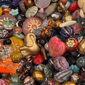 New batch, Czech glass beads, grab bag, 60 grams, mixed beads, mix of premium beads image 3