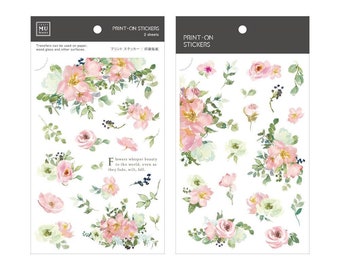 Fairy Maru (Fairy Ball) Print-On Stickers - Flowers No.4 – Pinky Elephant