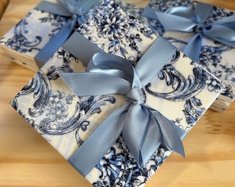 Chinoiserie Coasters | Blue & White Decor