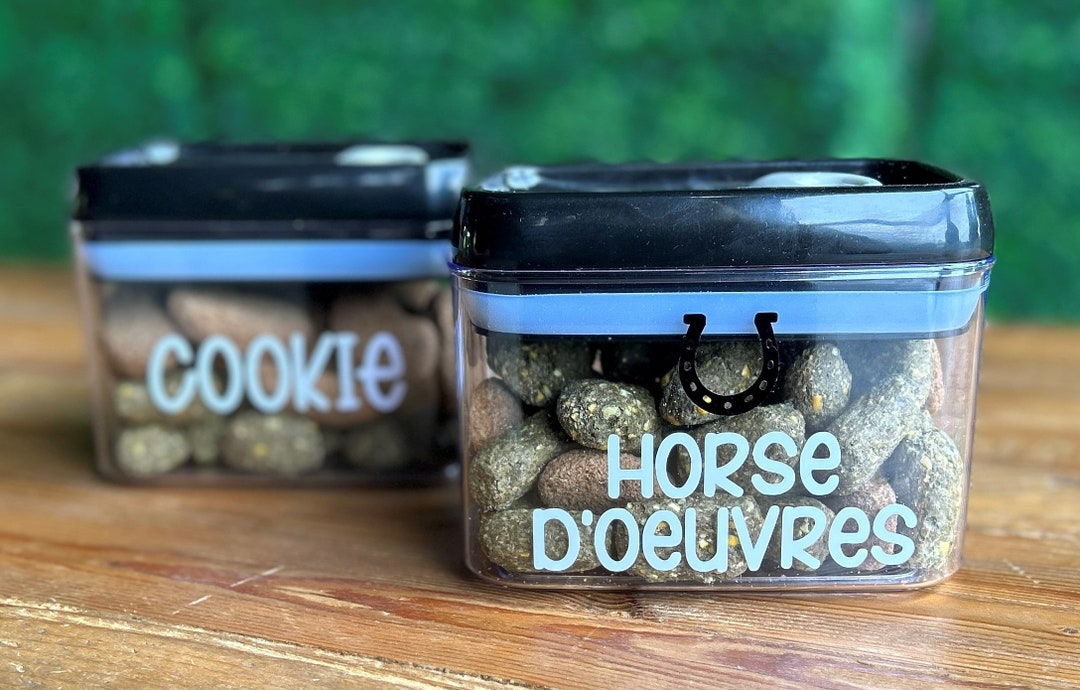 Custom Horse Treat Jar 'horse' D'ouerves Horse Gift Barn Gift Etsy