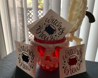 Witches Brew Coffee Sticker Vinyl Decal Wall Laptop Window Car Bumper Sticker 5