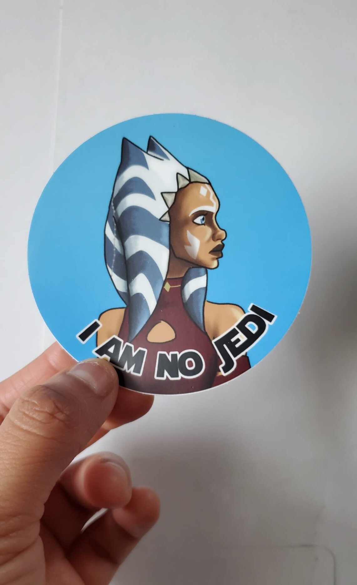 Ahsoka Tano I Am No Jedi Vinyl Sticker Clone Wars Etsy