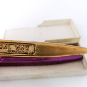 Vintage Wax Sticks Cardbox, Imperial Wax Sticks, Palos de cera de colores individuales, Suministros de oficina vintage, Suministros de escritura