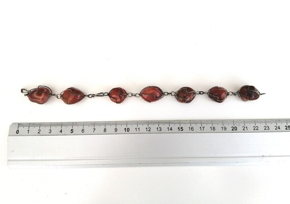 Natural gemstone bracelet. Carnelian stone Bracel… - image 2