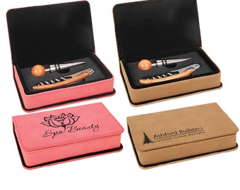 Engraved 2-Piece Wine Tool Set