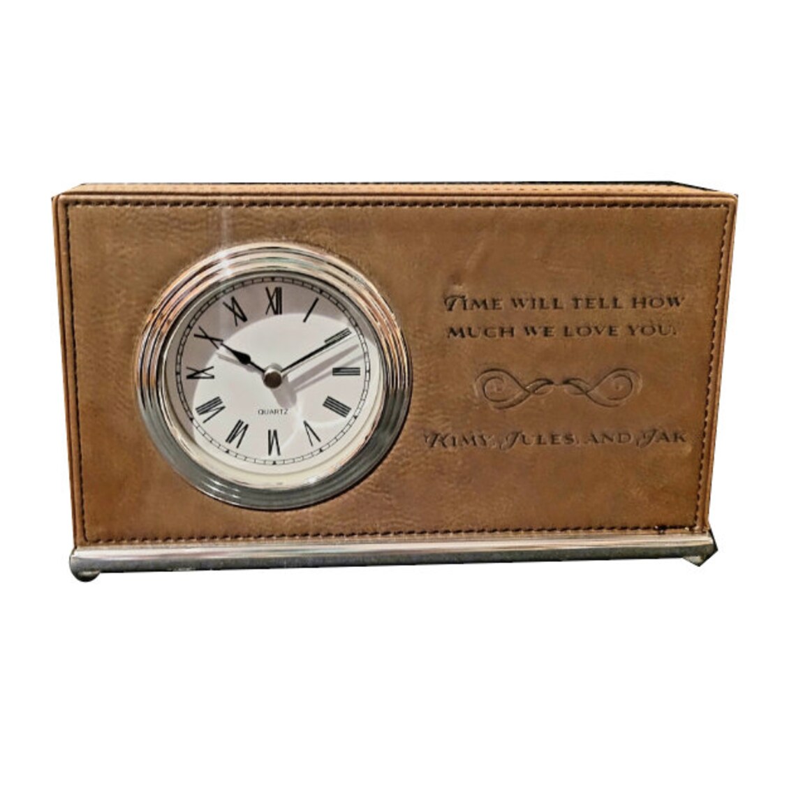 Engraved Personalized Desk Clocks Etsy