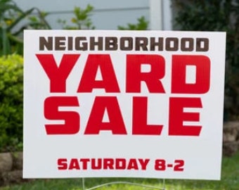 Custom Yard Signs 18" x 12"