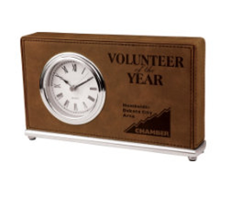 Engraved Personalized Desk Clocks Etsy
