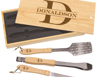 Engraved BBQ / Grill Utensil Gift Sets