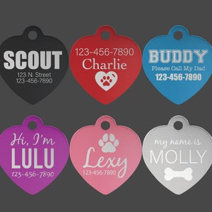 Engravable Aluminum Pet ID Tags