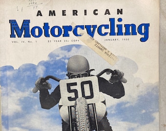 American Motorcycling Magazine January 1950