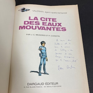 SIGNED La Cité des Eaux Mouvantes 1970 French comic graphic novel