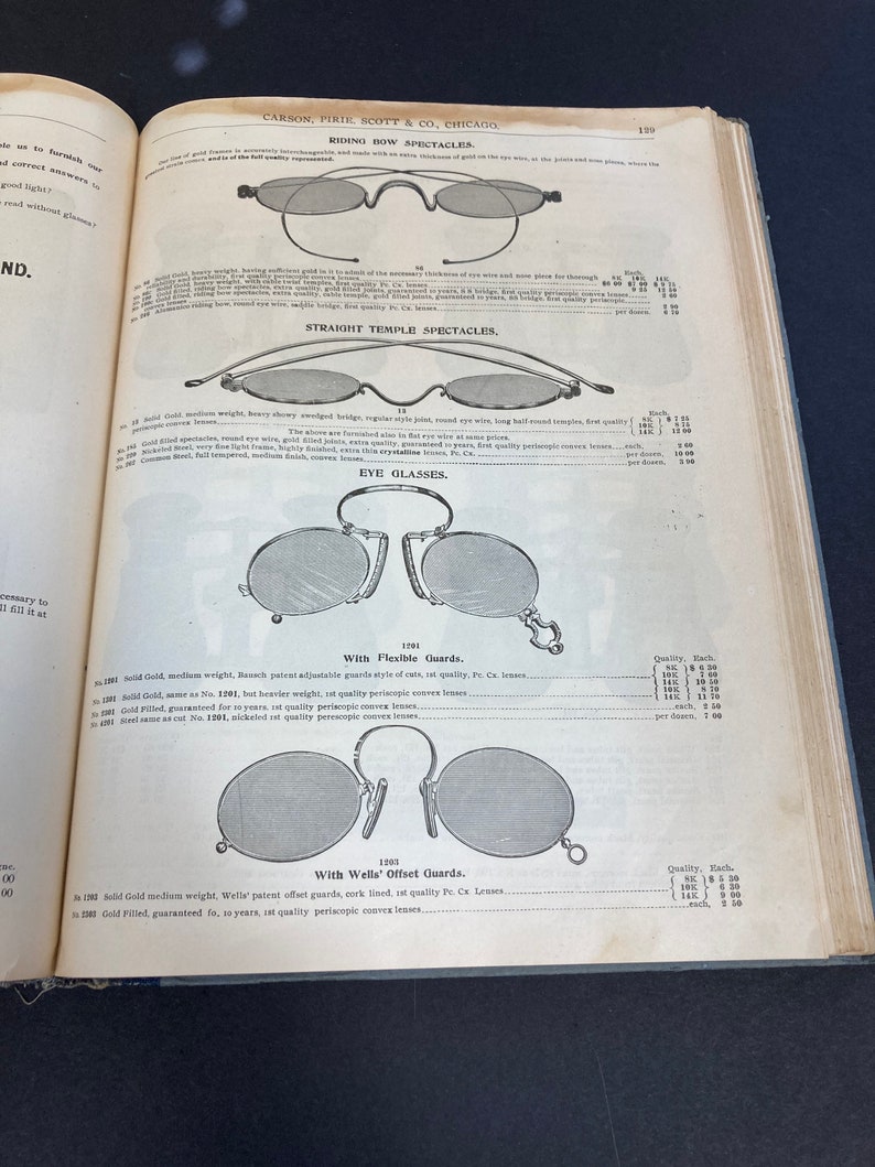 1905 Jewelry and Silverware Catalog for Carson Pirie Scott and Etsy